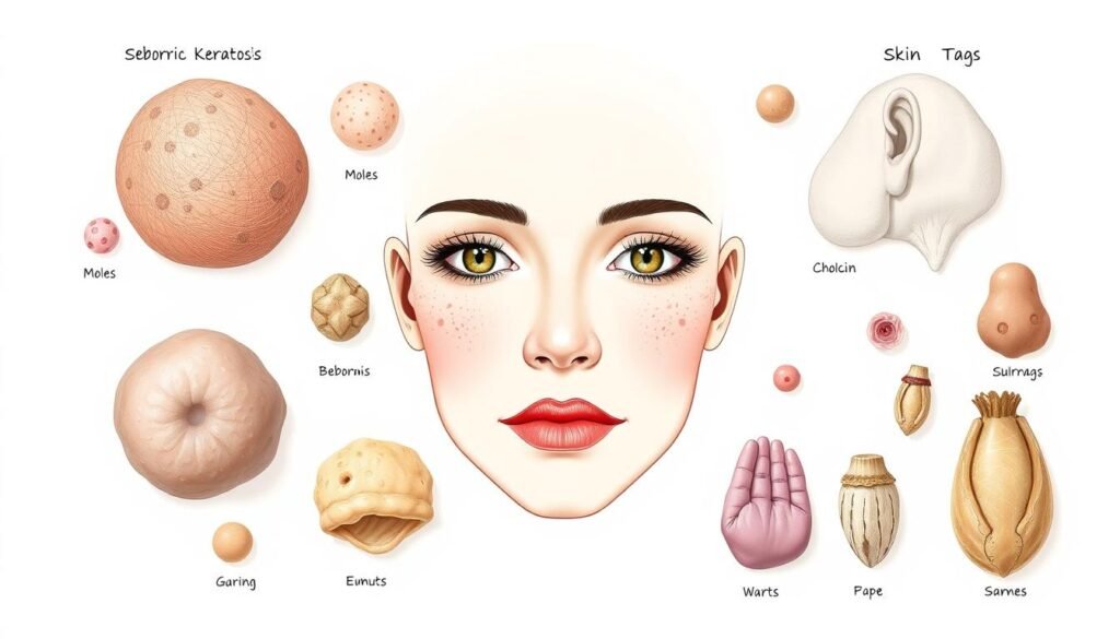 skin growth on face