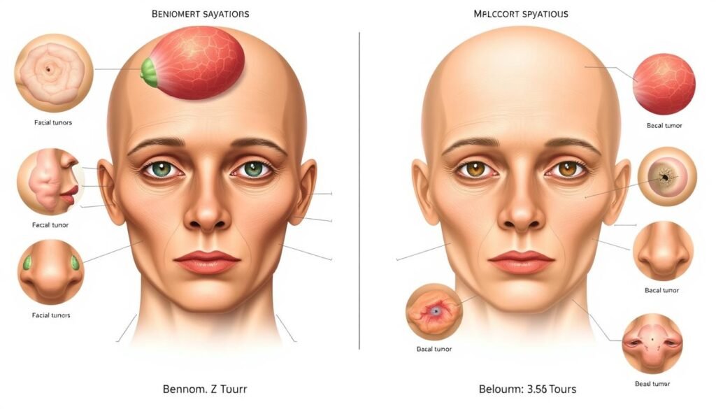 Facial tumor identification guide