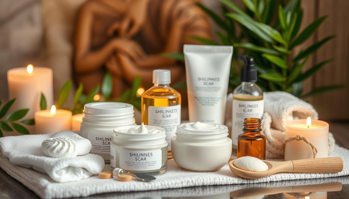 healed shingles scars